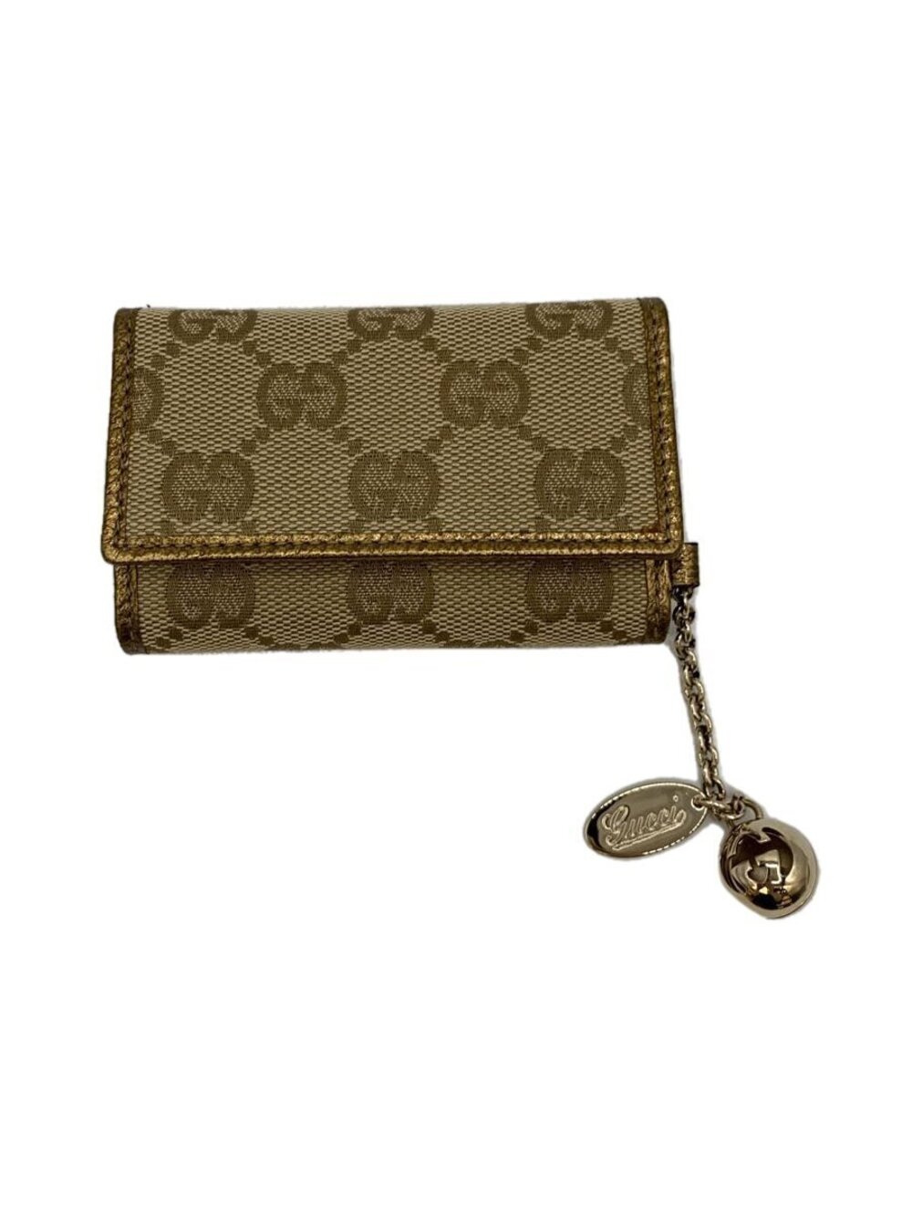 Gucci Key Case Wallet Canvas Brown All over